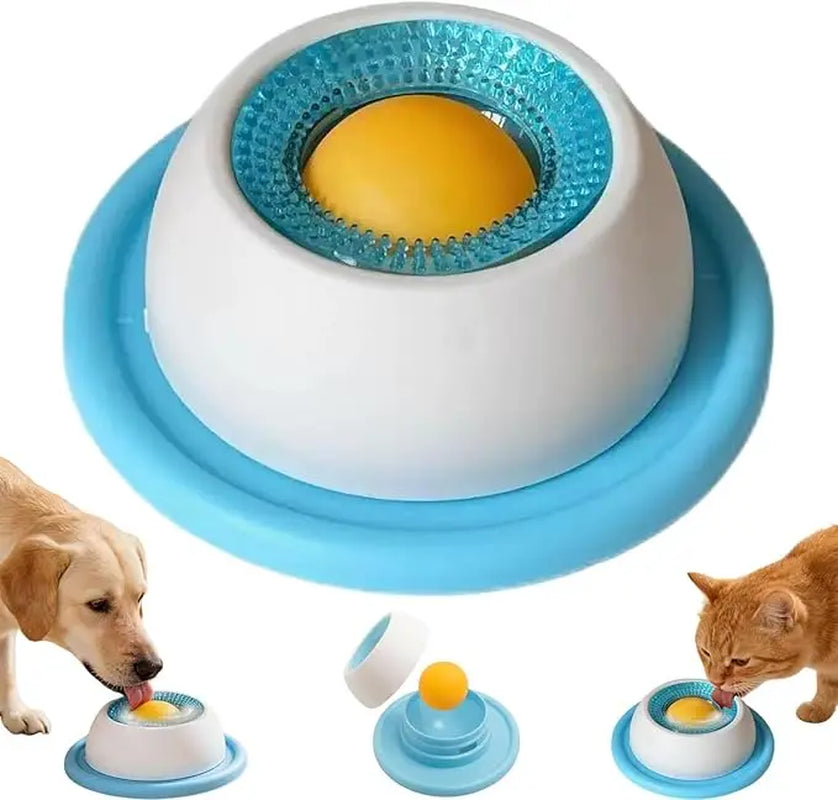 Dog/Cat Licking Bowl, Pet Licking Toy Slow Food Bowl, Non-Slip Licking Bowl, Educational Toy, Makes Dogs/Cats Love Licking.