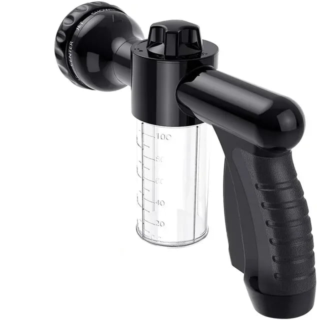 8-in-1 Pressure Hose Nozzle Foam Gun - Versatile Jet Spray Gun and Soap Dispenser for Garden, Pet Care, and Vehicle Washing