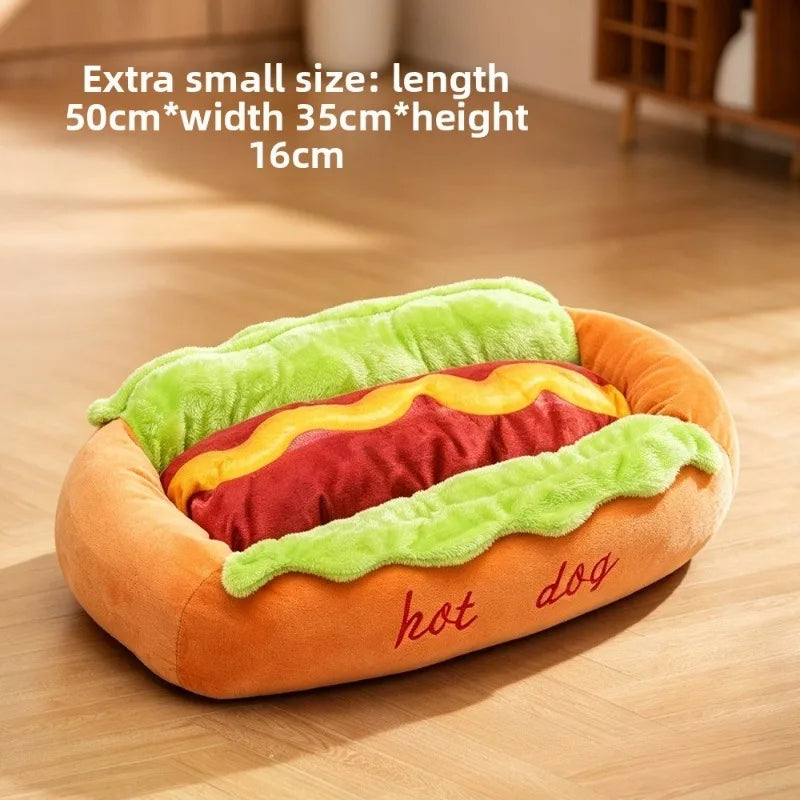 Pet Bed Hot Dog House Lounger Bed Kennel Mat Soft Fiber Pet Dog Puppy Warm Removable Washable Waterlon for Cats