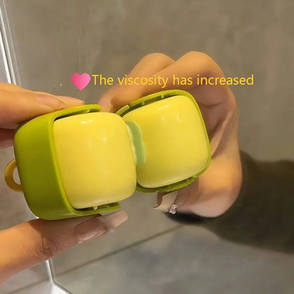 Square Shape Washable Lint Roller Reusable Strong Sticky Hair Dust Remover Cute Portable Cleaning Tool for Clothes Furniture